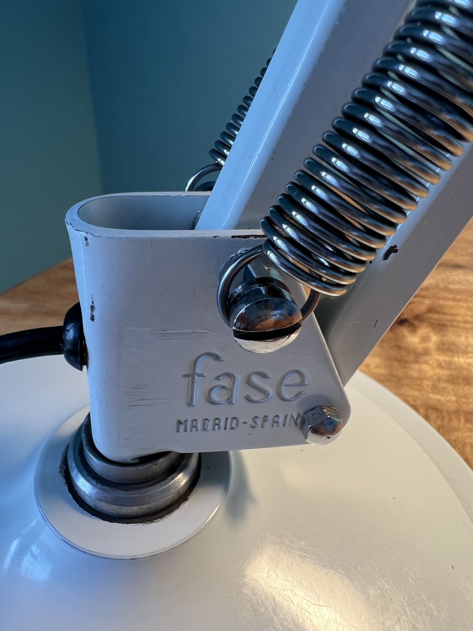 Vintage desk architect's lamp (FASE lamp), mid century flexo  from the 1970s