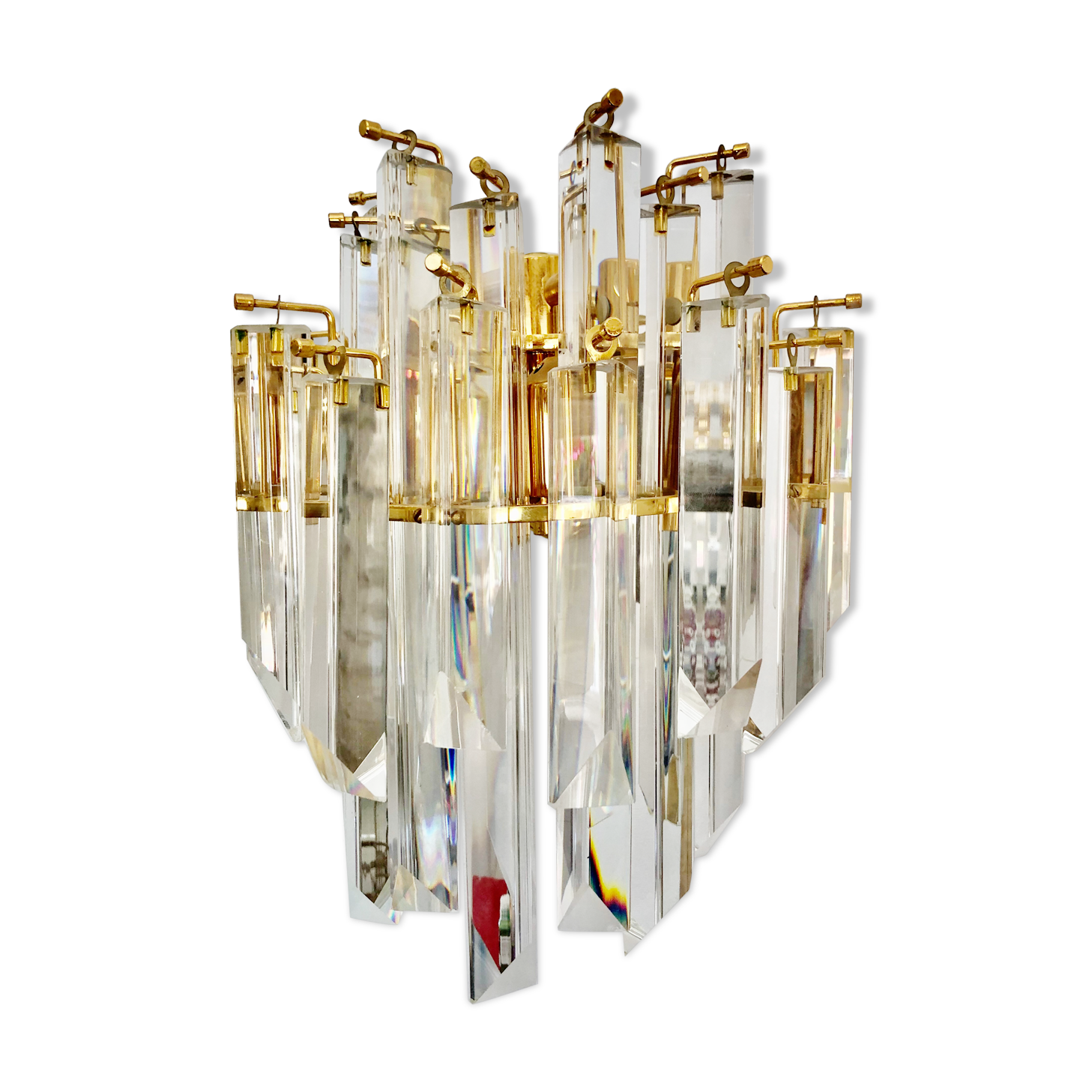 Venini sconce iridescent glass