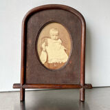 Antique Frame carved wood measurements 22 cm x 18 cm