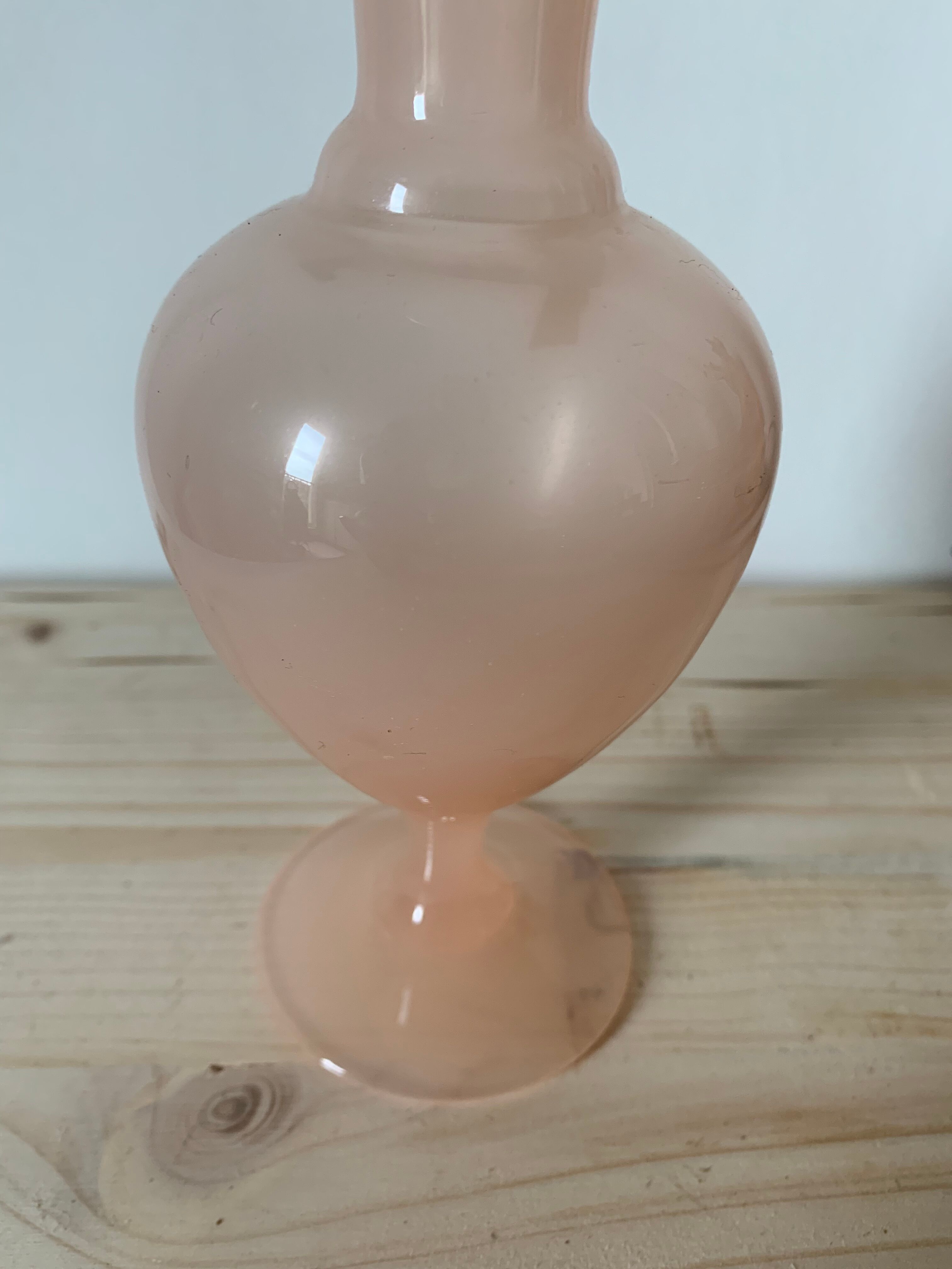 Pink opaline vase