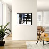 Original and unique abstract painting - Tribute to Soulages