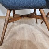 Restored shell armchair by Miroslav Navratil