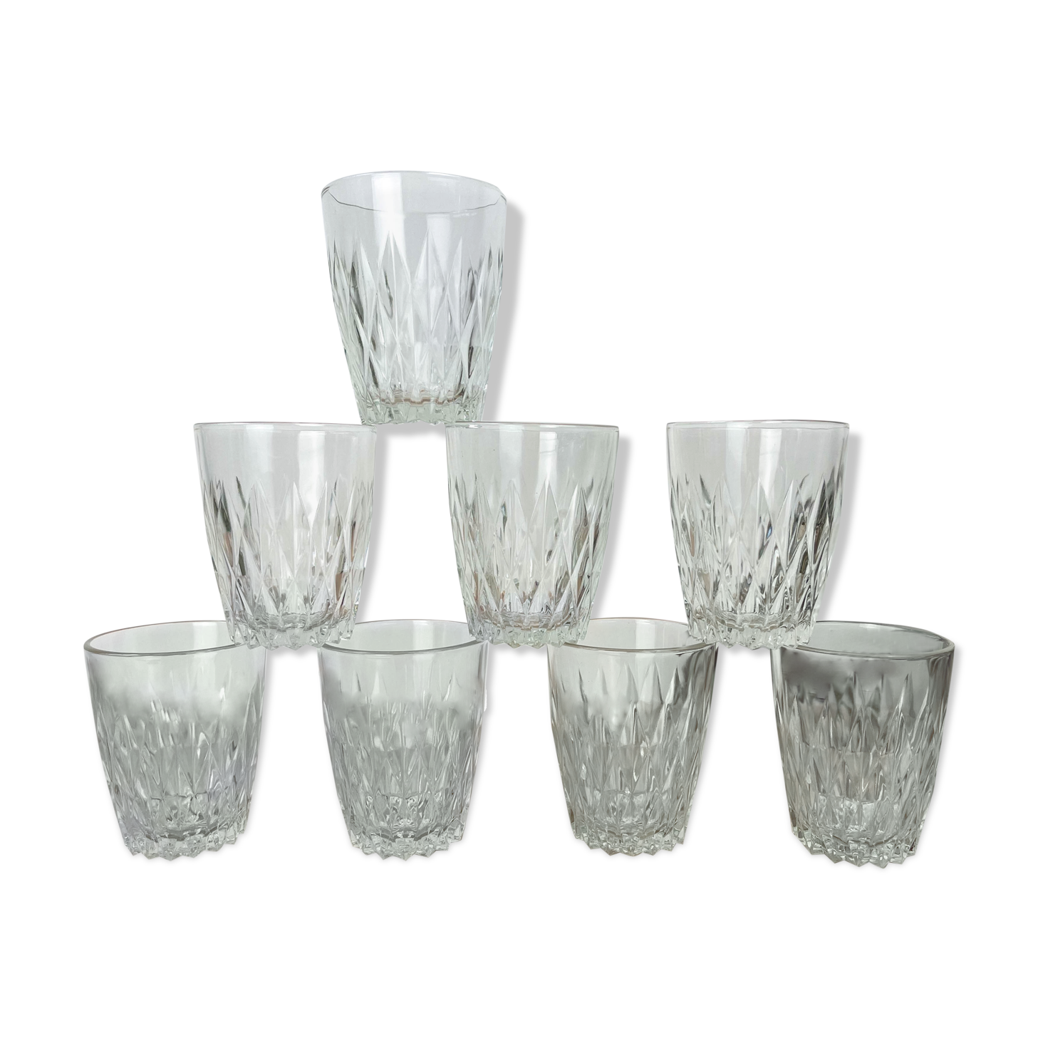 Set de 8 verres à eau années 60