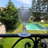 Baccarat 12 wine glasses diamond tips