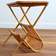 Magazine holder bamboo wood and rattan 1960s