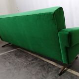 Mid-century Italian emerald green sofa
