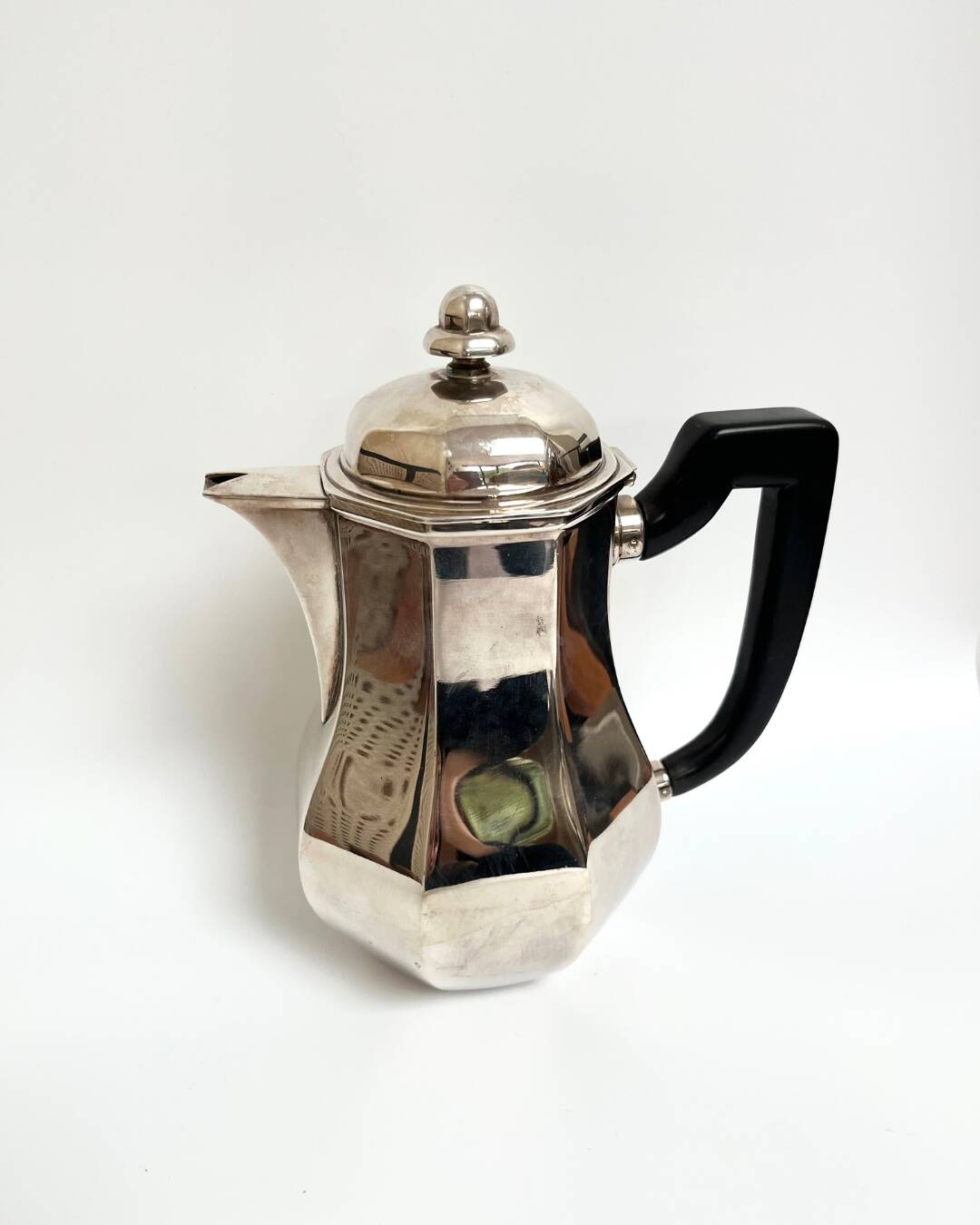 Ercuis silver-plated teapot, France 1960s