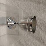 950 silver guilloche egg cup in the Louis XVI style, made by Paillard Freres silversmiths