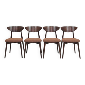 Ensemble de 4 chaises - terracotta