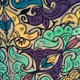 Large artisanal plate from Fès – 38 cm – Painted Moroccan ceramic