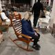 Paire de rocking chairs en hêtre rares des années 1960 par ULUV, Tchécoslovaquie