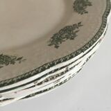 Lot of 6 porcelain dessert plates Badonviller "Richelieu"