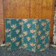 Large vintage fabric screen