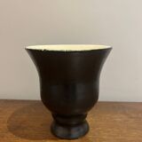 1950s black and white vase