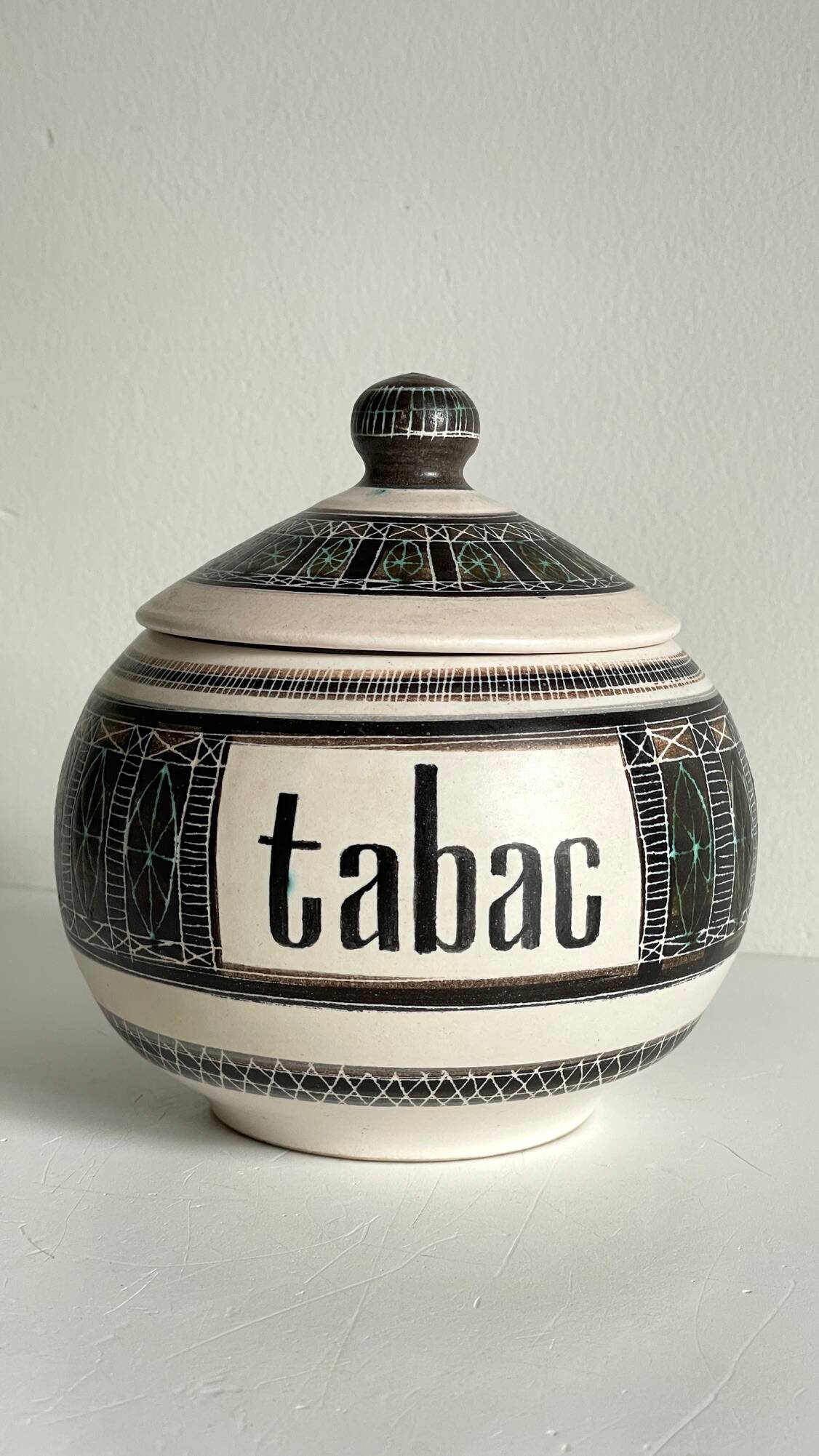 Ceramic Tobacco Pot Marcel GUILLOT