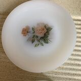 Lots d’assiettes vintage en arcopal motif fleuri