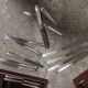 Box 24 silver metal knives, Ravinet Denfert