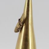 Cricket brass vase