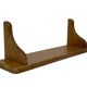 Vintage oak wall rack book shelf 1970s wood minimalist design