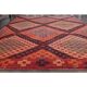 1970s Turkish Hand-Knotted Wool Cotton Red Area Rug 189x307