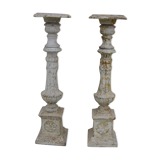 Garden cast iron candle holders