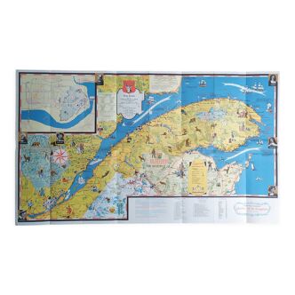 Map Gaspésie (Quebec) 1960