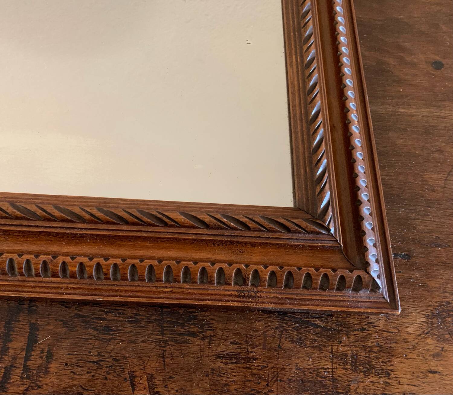 Wooden mirror