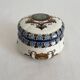 Antique Gien earthenware candy box with Renaissance decor