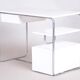 Bauhaus Desk in Chrome-Plated Steel and White Lacquered Wood, Germany, 1930s