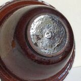 19th century enamelled earthenware salad bowl