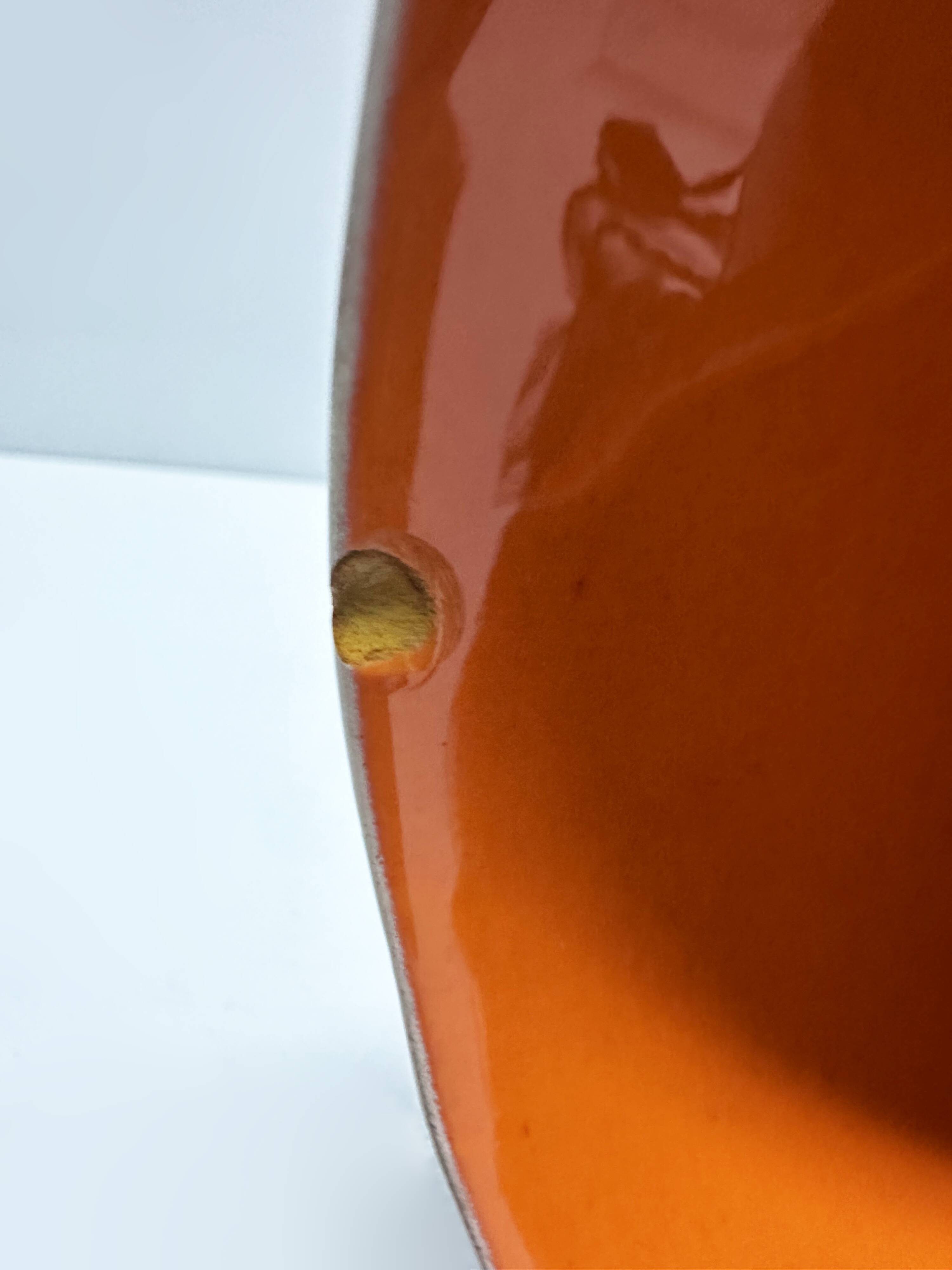 Shell lamp Vallauris in ceramic. France, 1970s.