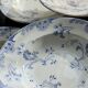6 vintage Lunéville ironstone soup plates - Marie-Louise pattern
