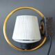 Night light 1960 in brass and black metal Vintage.