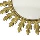 Mid Century Copper Plated Metal Sun Mirror Deknudt Convex 50cm