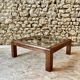 Table basse bois et verre