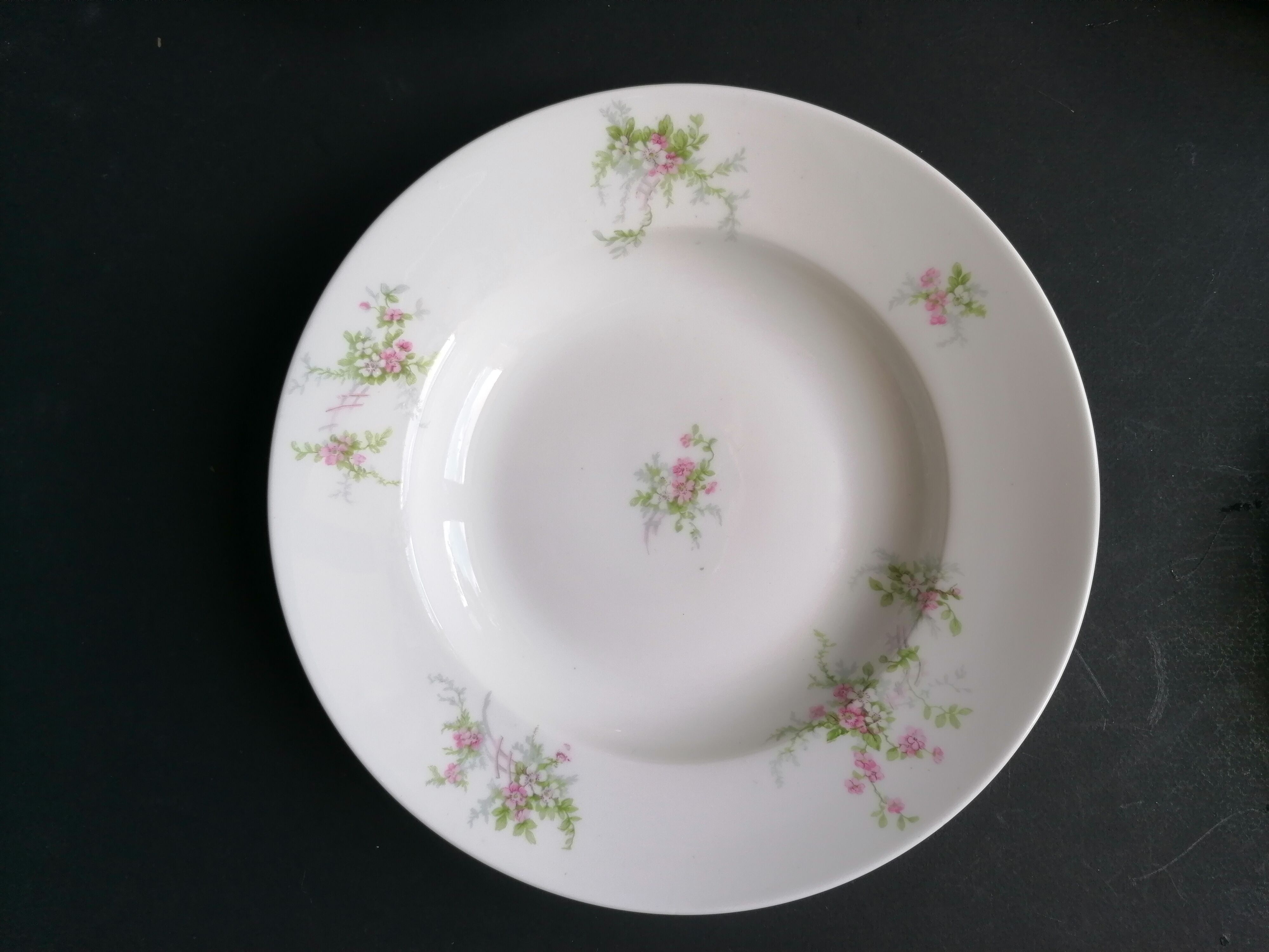 6 hollow plates porcelain Limoges