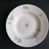6 hollow plates porcelain Limoges