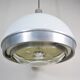 Suspended lamp in plexiglass and steel with faceted glass light by Pia Guidetti Crippa, 1960s.