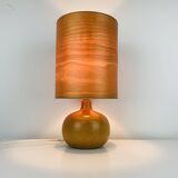 Scandinavian style wooden ball lamp, 1960s