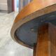 Oval round coffee table ceramic Barrois Vallauris from 1960 herbarium model