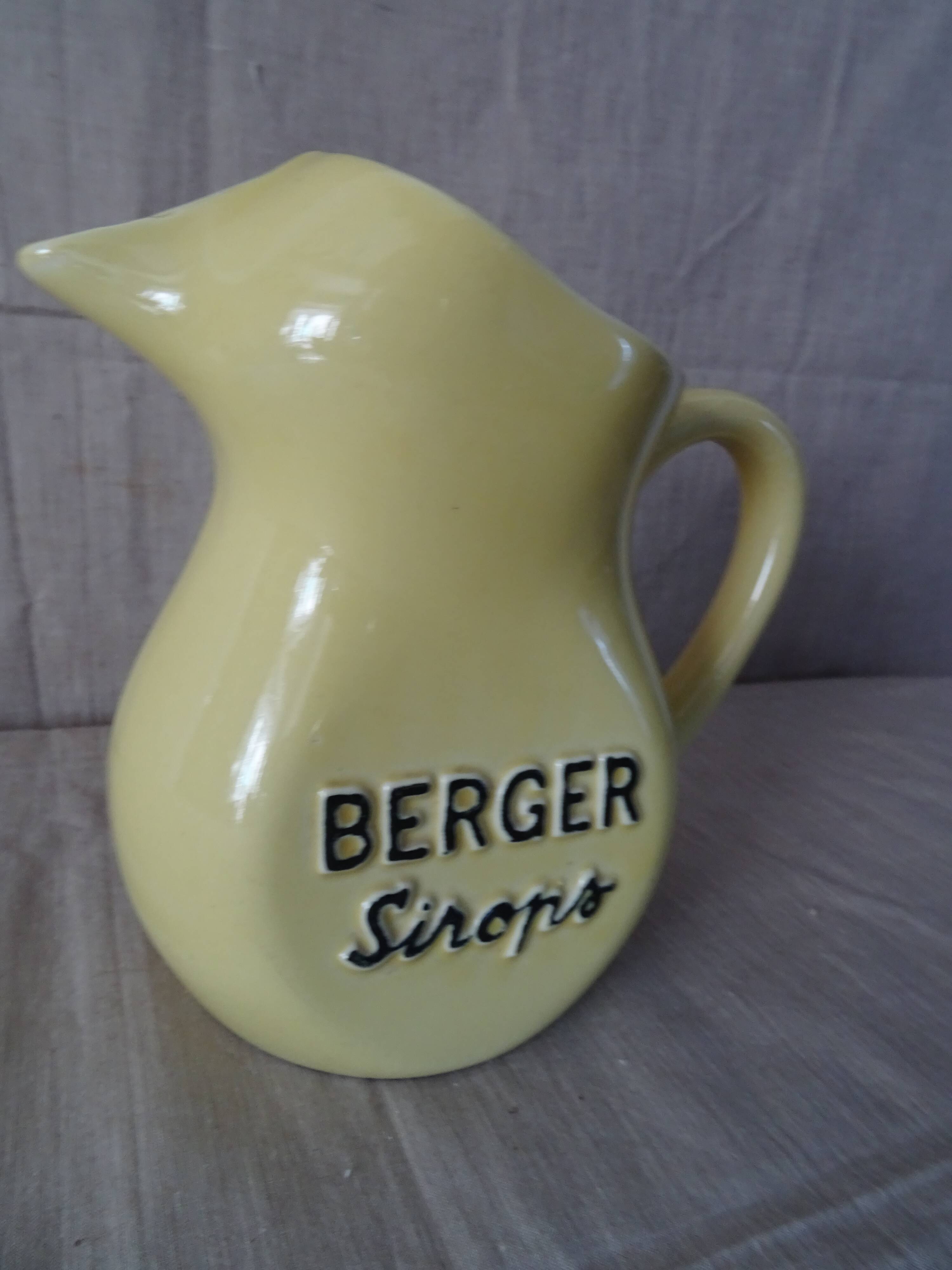 Carafe bistro faience old berger vintage syrups