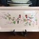 Art Deco cake dish by Longwy in pink earthenware and cloisonné enamels