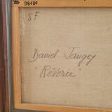 Oil painting on canvas signed daniel jaugey rêverie