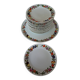 Dish & 12 dessert plates Porcelain of Paris "The Four Seasons"