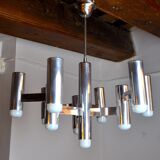 Chandelier Maison Sciolari for Baker, 10 burners, Italy, 1970