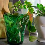 Vintage Empoli glass glass glass vase