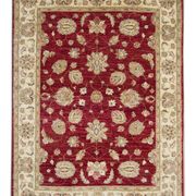 Traditional Red Wool Rug Ziegler Carpet- 144x190cm