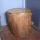Tronc de Palmier creux; Mini Bar; chevet; meuble d'appoint; meuble d'angle;