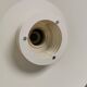 White slim hanging lamp from the Danish lamp produced by Lyfa, 1980s
