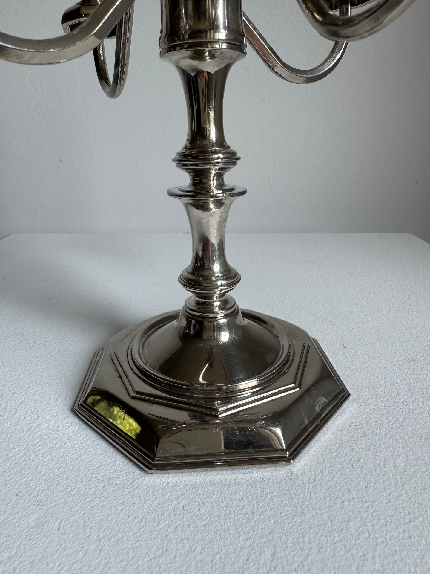 Vintage English 5 Armed Silver Plated Candelabra